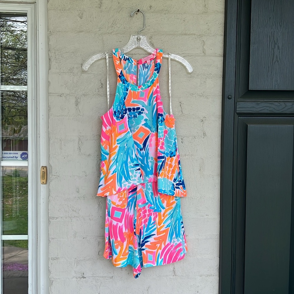 Lilly Pulitzer Colorful Printed Romper - Picture 5 of 15